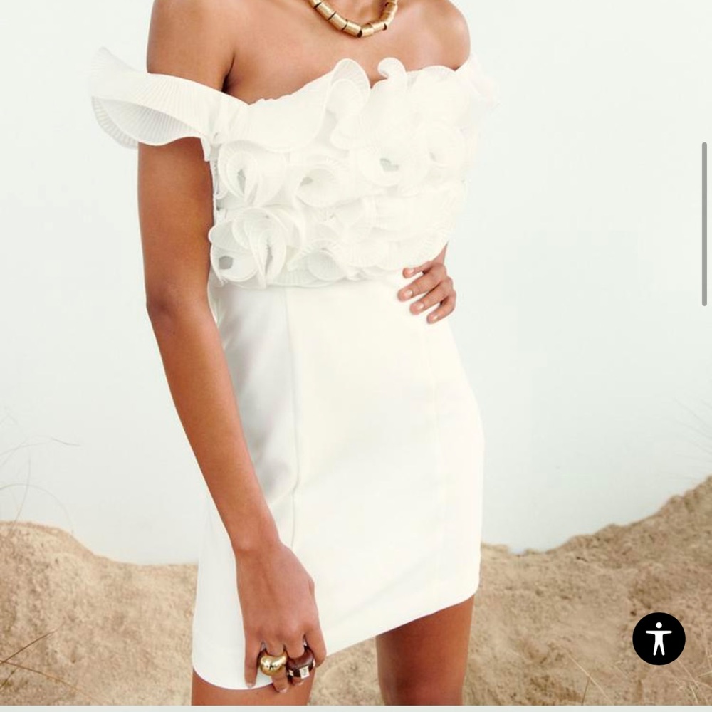 Zara Ruffled Mini Dress
